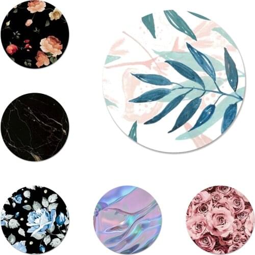 Granite Scrub Marble Stone Badge Brooch Pin Accessories For Clothes Backpack Decoration gift