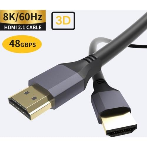 HDMI2.1-Compatible cable 8K@60Hz 4K@120Hz High-Speed 48Gbps for Xbox apple tv ps5 computer tv box Xiaomi HDMI-Compatible cable