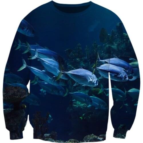 JUMEAST New Hoodies 3D Printing Mens Plus Size Hip Hop Breathable Sweatshirt Blue Men Long Sleeve Hooded Sweatshirt S-7XL