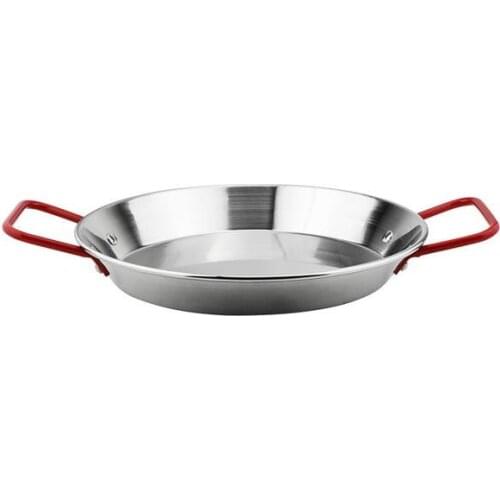 Stainless Steel Spanish Double Handle Pans Home Cooking Pot Seafood Pot