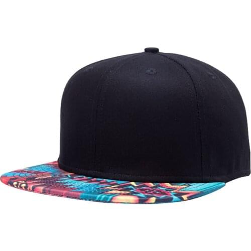 Ethnic Pop Pattern Popular Art King Popper Style Street Cap Men Fashion Flat Bill Snapback Baseball Women Hip Hop Trucker Hat