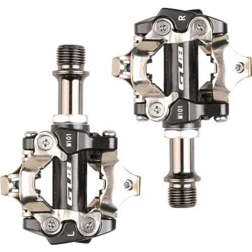 GUB M101 Aluminium alloy MTB Bike Click Light Pedal 9/16 "CR-MO Spindle Seals Compatible for SHIMANO SPD