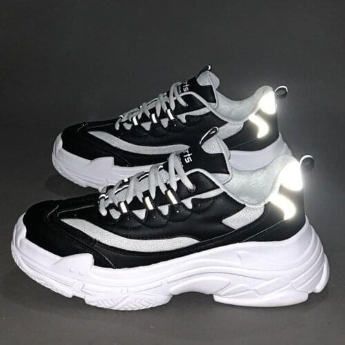 Thick Bottom Sole Platform Sneakers Men Vulcanize Shoes Man Mixed Color Chunky Shoes Men Trainers Creepers Loafers Size R13-77