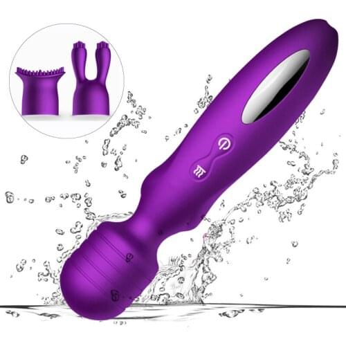 Prostate massager Heating Vibrator AV Wand For Women Body Massager Nipple clit stimulator Couple Flirting Adult Sex Toys