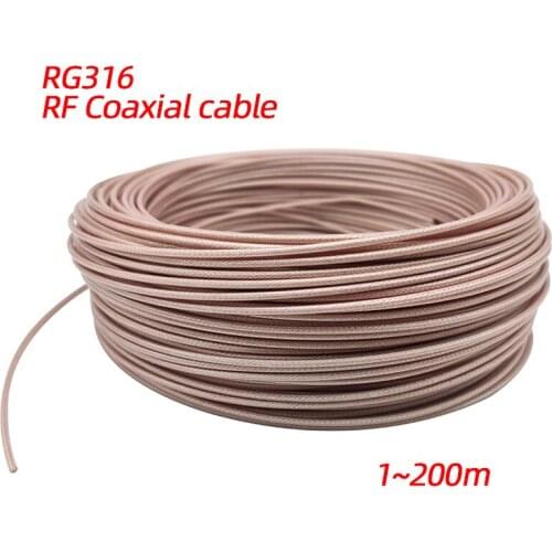 [MINCO HEAT] High frequency RG316 Coaxial cable shielded RF signal connecting wire diameter 2.5MM