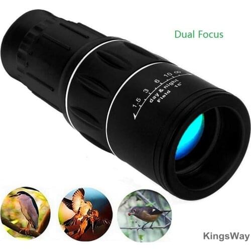 16 x 52 HD Monocular Telescope High Power Sniper Binoculars Tourism Spyglass with Night Vision for Camping, Hunting, Hiking Gift