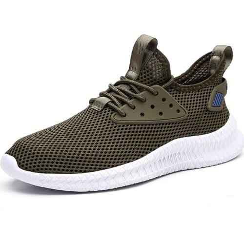 New Mesh Shoes Men Breathable Male Casual Sneakers Super Light Outdoor Sports Walking Shoes Trainers Large Size Mens Tennis