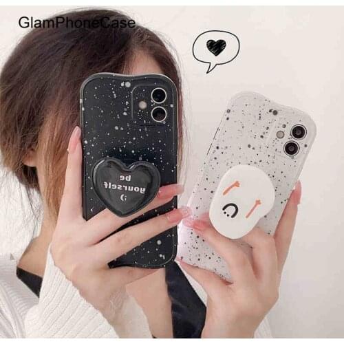 GlamPhoneCase Gypsophila love bracket Phone Case For iPhone12Pro/max 11Pro/Max XS Max XR Soft Silicone Cover For iPhone11 7 8Plu