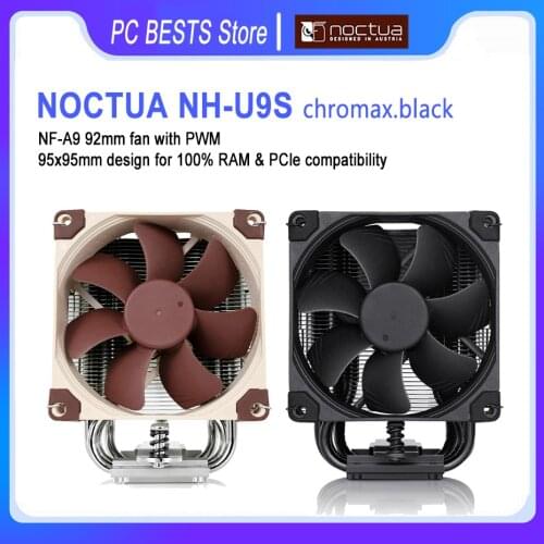 Noctua NH-U9S chromax.black 5 Heat pipe Tower CPU Cooler 120mm 4pin PWM silence CPU cooling fan for LGA2066 115X AM4