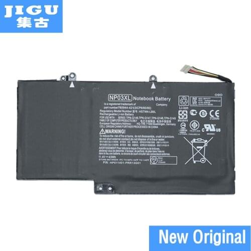 JIGU Original NP03XL Battery For HP For Pavilion X360 13-A010DX 13-b116t For Envy 15-U010DX 15-U050CA HSTNN-LB6L 760944-421 43Wh