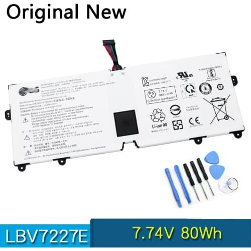 Original LBV7227E Laptop Battery For LG gram 15 16 17 2020 2021 15Z90N 17Z90N 16ZD90P 16Z90P 16Z90PC 16Z90PG 17Z90P 7.74V 80Wh