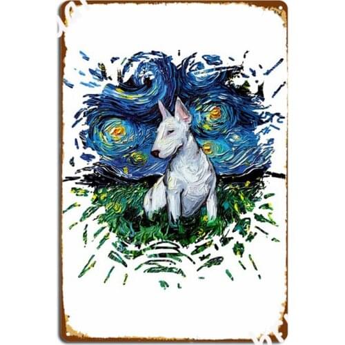 Bull Terrier Metal Signs Club Cave pub Design Plaques Tin sign Posters