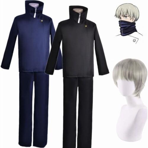 Anime Jujutsu Kaisen Toge Inumaki Full Set School Uniform Cosplay Costume