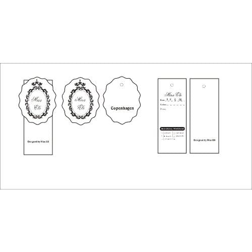 Custom high quanlity tags 600gsm coated perper 2000set/ total 4000pcs + free shipping by Fedex To DK