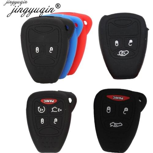 Silicon Car key Cover Case Cover for Jeep Charger Dodge Commander Cherokee Wrangler Liberty Pacifica Sebring Aspen Magnum