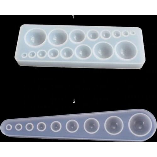 Silicone DIY Crystal Epoxy Resin Molds Time Stone Jewelry Making Crafts Round Handmade Cake Fondant Chocolate Tools