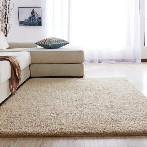 Nordic Fluffy Carpet Rugs for Bedroom/living Room Rectangle Large Size Plush Anti-slip Soft 7 Colors Carpets Living