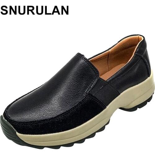 SNURULANHot Sale Woman Casual Loafers Spring Summer New Arrivals Outdoor Fashion Plus Size Platform Slip-on Shoes for Female