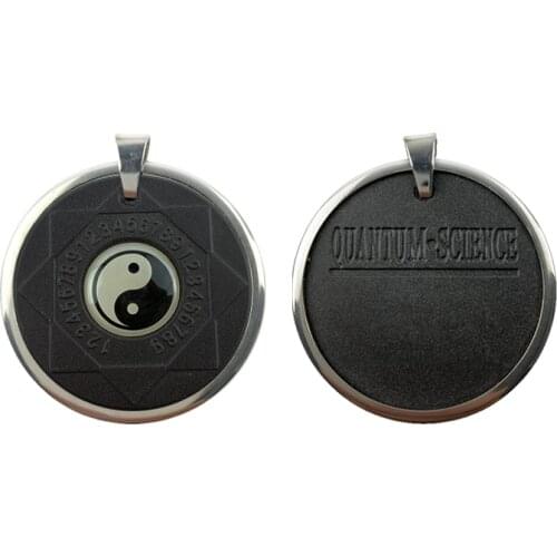 Tai Chi Yin Yang Scalar Quantum Energy Spiritual Necklace- Health Care EMF Protection Pendant with Stainless Steel