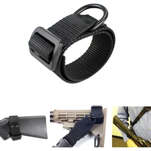 Military Tactical Airsoft Sling Adapter Rifle Shooting Multifunction Nylon Gun Rope Strapping ButtStock Belt Hunting Accessories