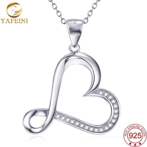 YAFEINI Free Shipping 925 sterling-silver-jewelry drop pendants 18inch necklace fashion necklaces for women 2016 GNX9000