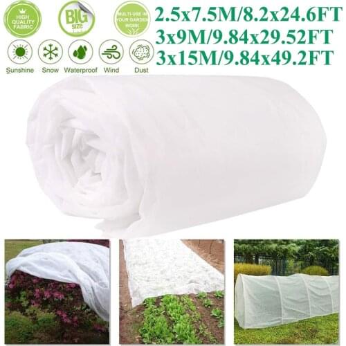 Plant Protector Cloth Cover Gardening Non-Woven Fabric Plant Growing Cover Plant Winter Frost-Proof Cold-Proof Warmth Cover D30