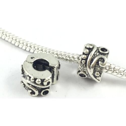 Clips Locks Beads Flower Stopper European Beads Fit Charms Bracelets & Bangles