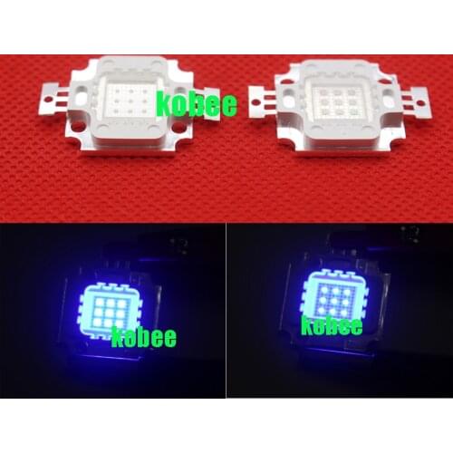 100pcs 10W Royal Blue 445nm Square High Power LED Light chip 1000mA 10-13V