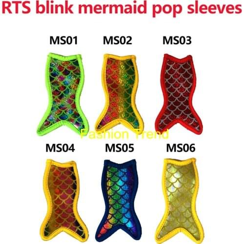 200pcs/lot Children Summer Small Gift Mermaid Popsicle Holder Wholesale Ice Sleeves Neoprene Material