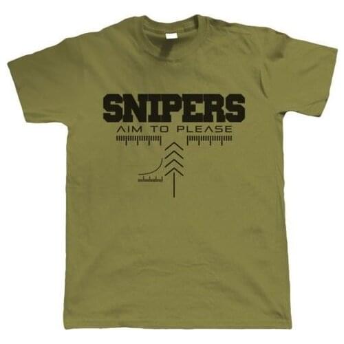 2019 Hot sale Snipers Aim To Please, Mens Gamer, Airsoft or Paintball T Shirt