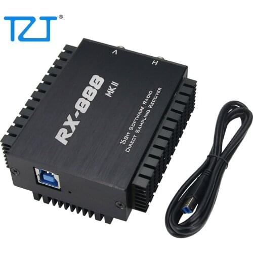 2021 RX-888 MKII SDR Radio Receiver SDR Ham Radio Receiver LTC2208 16Bit ADC Direct Sampling R828D RX888 Plus