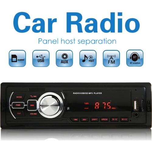 5209E Car Stereo Bluetooth TF Card U Disk AUX-Input RCA FM Radio Head Unit MGO3