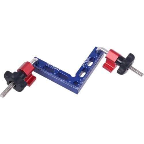 90° Right Angle Positioning Ruler Woodworking Jigsaw Clamp Positioning L Squares Block Imposition Fixing Clamping Measure Tools