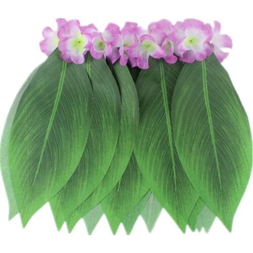 70Cm Hawaiian Grass Skirt Party Supplie Party Decoration Simulation Leaf Adult Children Show Costume Beach Holiday Party Dress