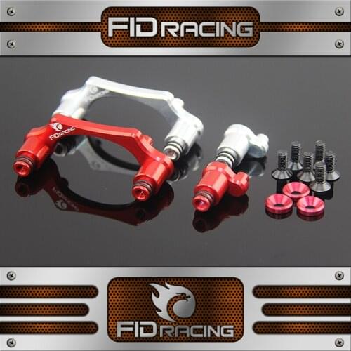 FID Racing CNC aluminum Fuel tank holders for Losi Desert Buggy XL losi dbxl (silver and red)
