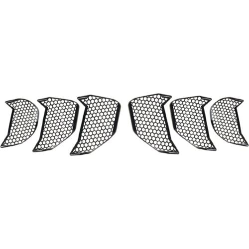 Car Tail Light Cover Rear Tail Lamp Turn Signal Sticker 3D Honeycomb for Ford Mustang 2018-2020