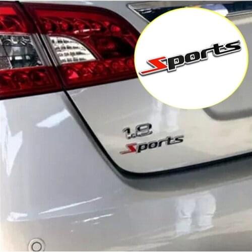 Car styling 3D Metal SPORT Stickers For Skoda Fabia Rapid octavia Superb Yeti 2017 Citigo