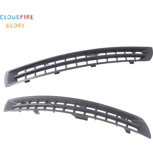 CloudFireGlory 30678953 30678954 Black Pair Left Right Front New Bumper Cover Grille For Volvo XC90 2007-2014