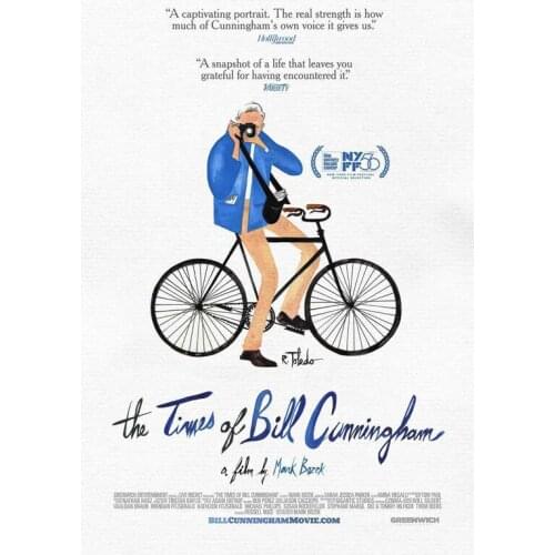 D0615 The Times of Bill Cunningham Movie Silk Fabric Poster Art Decor Indoor Painting Gift