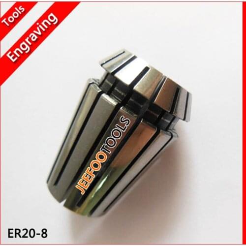 ER20-8, ER collet, spring collet, ER nut, clamping range for cnc router and milling cutting tools