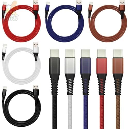 Type C Micro 8Pin USB Cable For iPhone 7 6 6S Plus iPad iPod For Samsung Lenovo Nokia LG Android cloth Cables whole price 200pcs