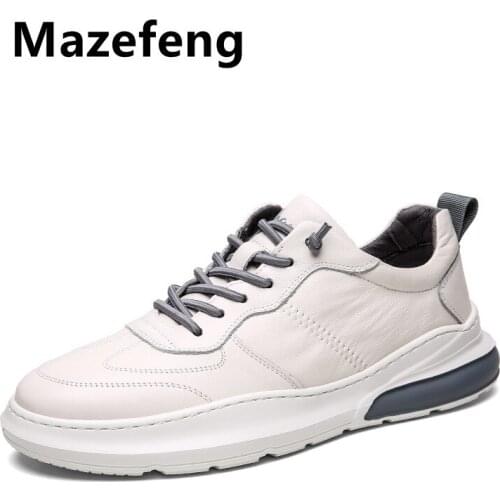 New Mens White Sneakers Womens Fashion Vulcanize Shoes Size 36-44 High Quality Hip Hop Shoes Platform Lace-up Running Shoes