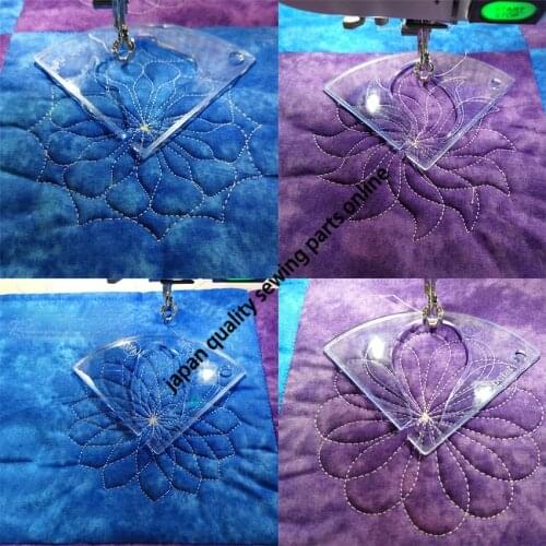 8PCS Free Motion Quilting Essential Template Sewing Machine Quilting Ruler Quilting Template Patchwork Ruler Quilters Ruler