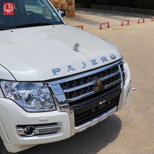 Suitable for Mitsubishi Pajero V97 V93 V73 V87 Car Metal 3D Letters Hood Emblem Logo Badge Car Stickers Styling Car Accessories