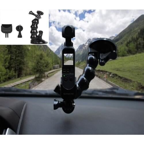 Multifunction Expanding Adapter Mount + Suction Cup Mount Sucker for DJI OSMO Pocket 1/4 Adapter for OSMO Pocket Handheld Gimbal