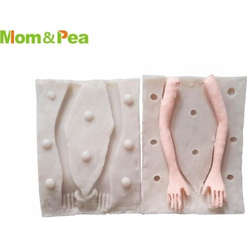 Mom&Pea MPA0775 Arm Shaped Silicone Mold Cake Decoration Fondant Cake 3D Mold Food Grade