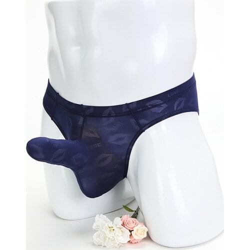 Men Elephant Nose Briefs Sexy Men Underwear Elastic Man Breathable Cueca U Convex Penis Pouch Gay Men Panties Hombre Underpants