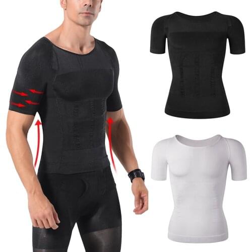 Mens Body Shaper Abdomen Slimming Shapewear Belly Shaping Corset Male Modeling Belt Gynecomastia Compression Shirts Faja Hombre