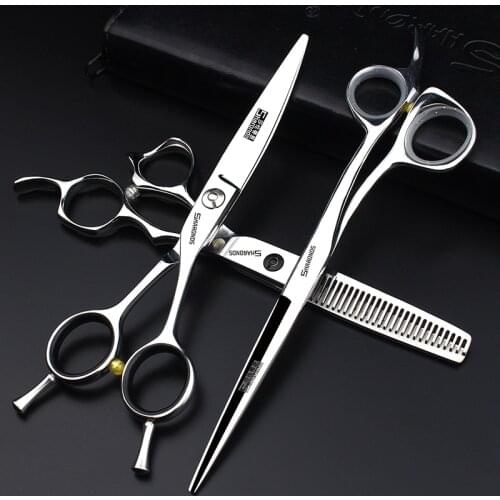 Sharonds Professional Hairdressing Scissors 6 & 6.5 inch Samurai Style Thinning Scissors Set For Hair Stylist