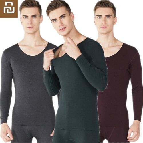 Non-marking plus velvet V-neck thermal underwear male autumn clothes tight bottoming pajamas Warm Intimates